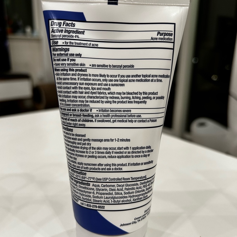 PanOxyl Acne Creamy Wash for Face & Body (SEALED) - Picture 3 of 6